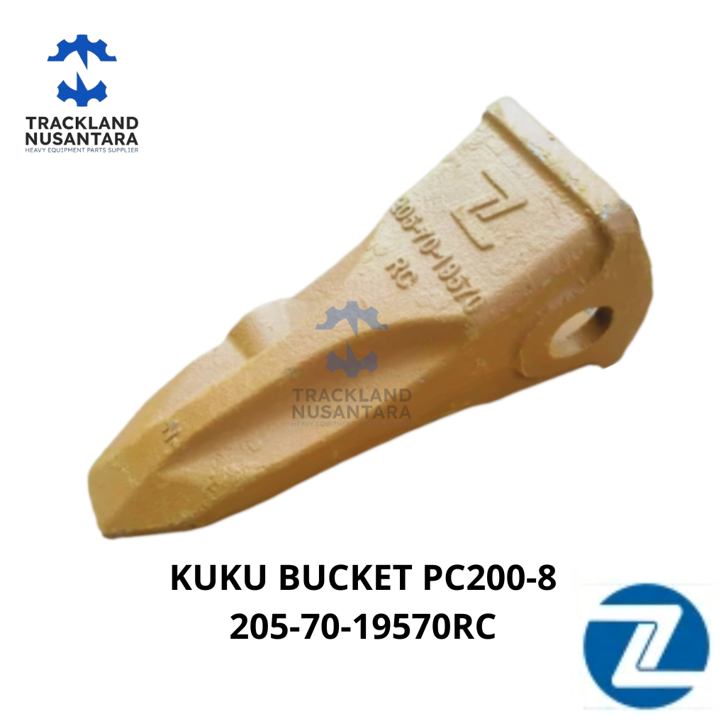 ZOLI Kuku Bucket PC200-8 Excavator Komatsu Tooth Bucket Tipe Rock Chisel (205-70-19570RC)