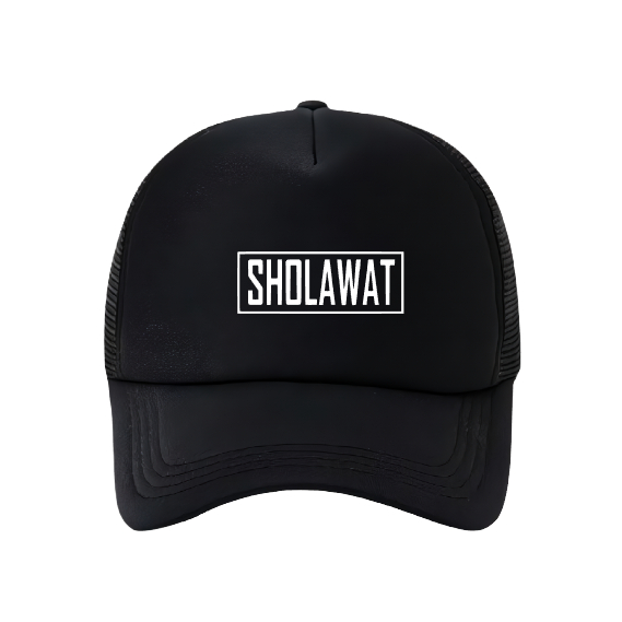 Topi trucker islami islamic Logo Sholawat Premium Grosirsweterbandung