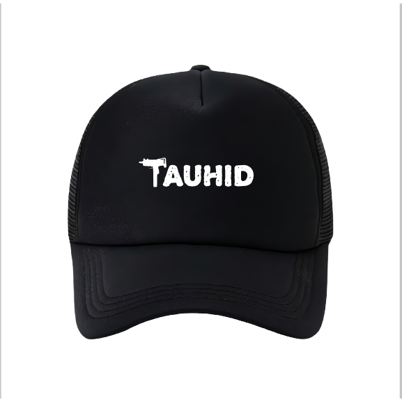 Topi trucker islami islamic Logo Tauhid Premium Grosirsweterbandung