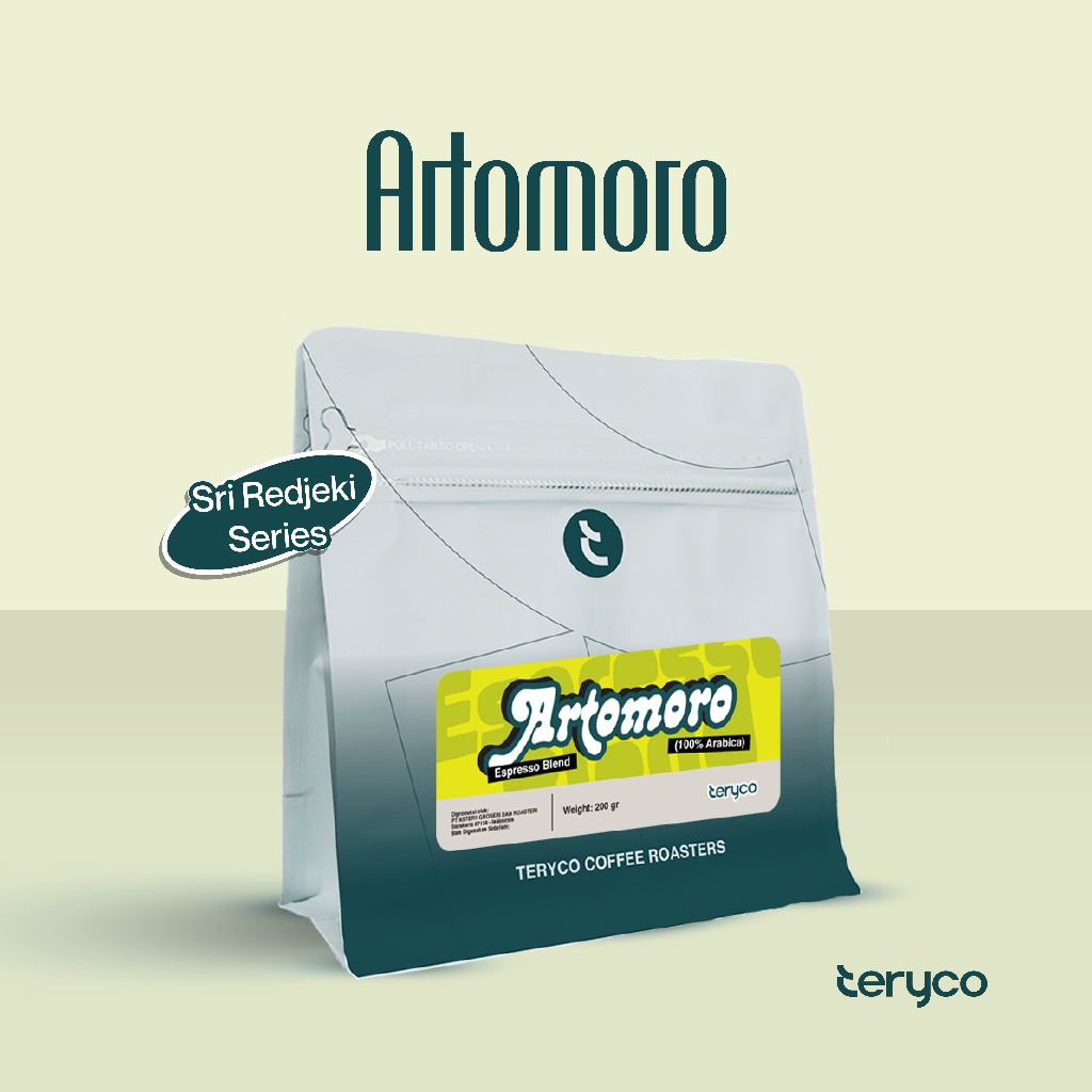 

Teryco Roasters - 1KG 200gr Artomoro 100 Arabica / Sri Rejeki Series / Kopi Arabica Premium / Biji Kopi Arabika / House Blend Coffee / Kopi Arabica 1kg / Kopi Arabika Original