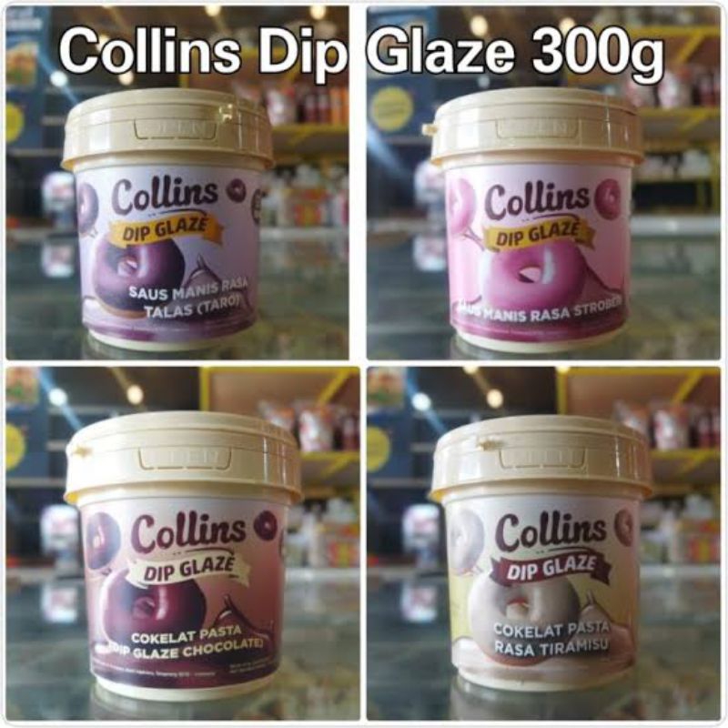

COLLINS GLAZE 300 GRAM SEMUA RASA