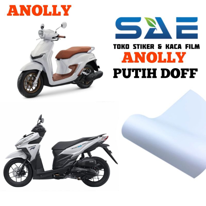 Sticker Skotlet Putih Doff Stiker Motor
