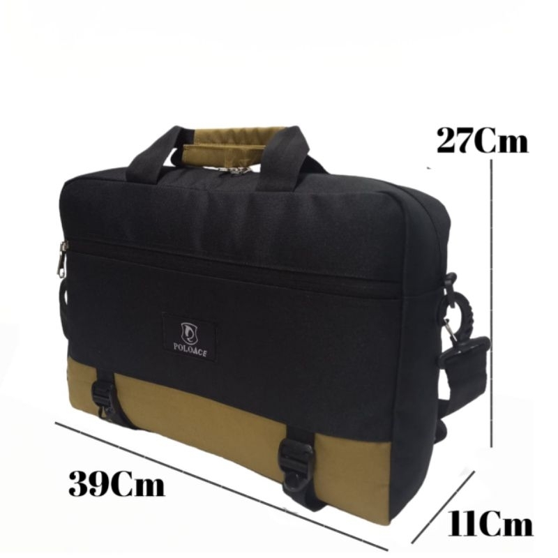 Polo Ace Tas Laptop Ransel Selempang Jinjing Multifungsi 3in1 14 Inchi