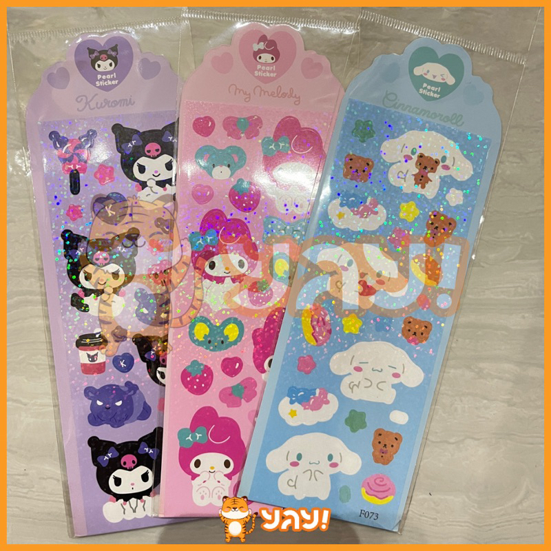 

YAY! STICKER GLITTER 2D HOLO SANRIO KUROMI MELODY CINNAMOROLL