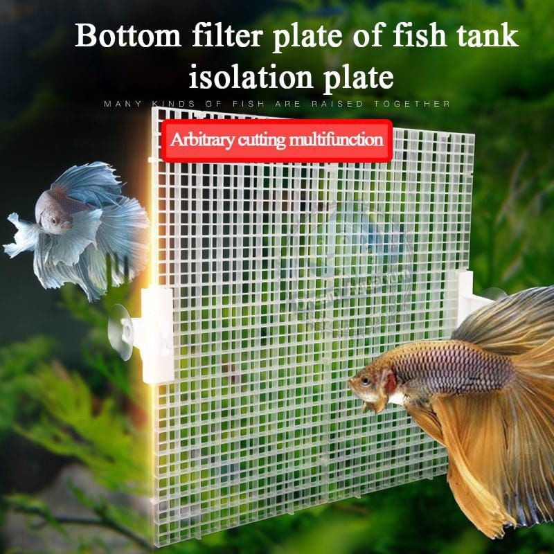 Sekat pembatas aquarium - sekat jaring aquarium braket - sekat serbaguna