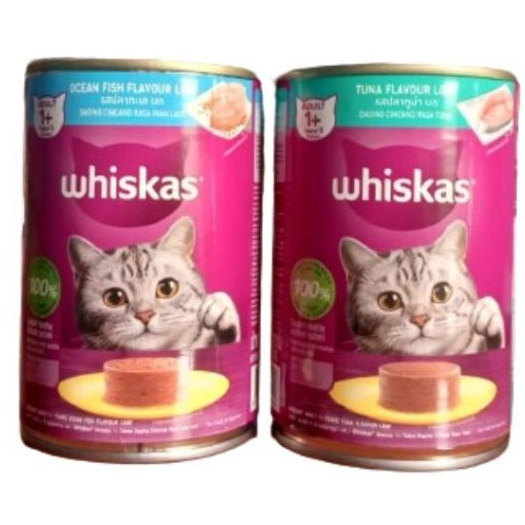 Makanan Kucing Whiskas Kaleng 400 gram / Whiskas Kaleng Makanan Basah Kucing