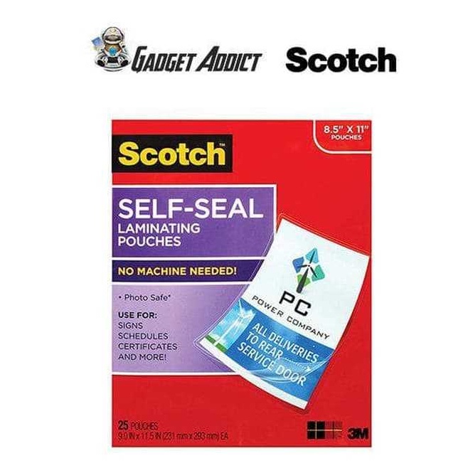 

TERKENAL Scotch SelfSealing Laminating PouchesScotch SelfSealing Laminating Pouches