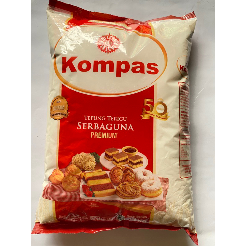 

Terigu/tepungterigu/terigukompas1kg/sayurtamakassar