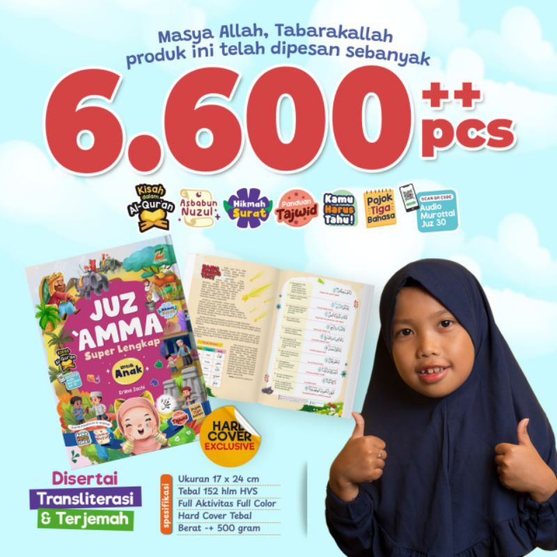 

Juz Amma Superlengkap untuk Anak Hardcover Fullcolor dengan 7 Fitur Menarik