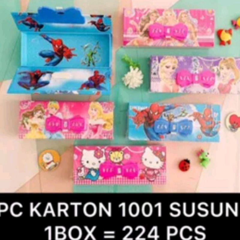 

Tempat pensil kode 1 susun / tempat alat tulis karakter / Tempat pensil kode password angka / Kotak pensil kode angka