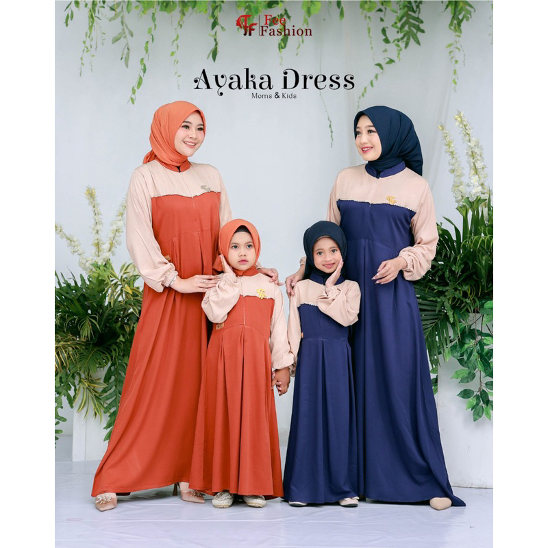 AYAKA DRESS MOM AND KIDS, Dress polos, dress couple, dress mom and kids