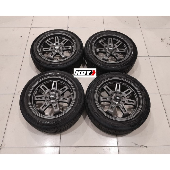 velg mobi;l bekas DAIMON HSR r15 buat calya datsun brio jazz vios yaris