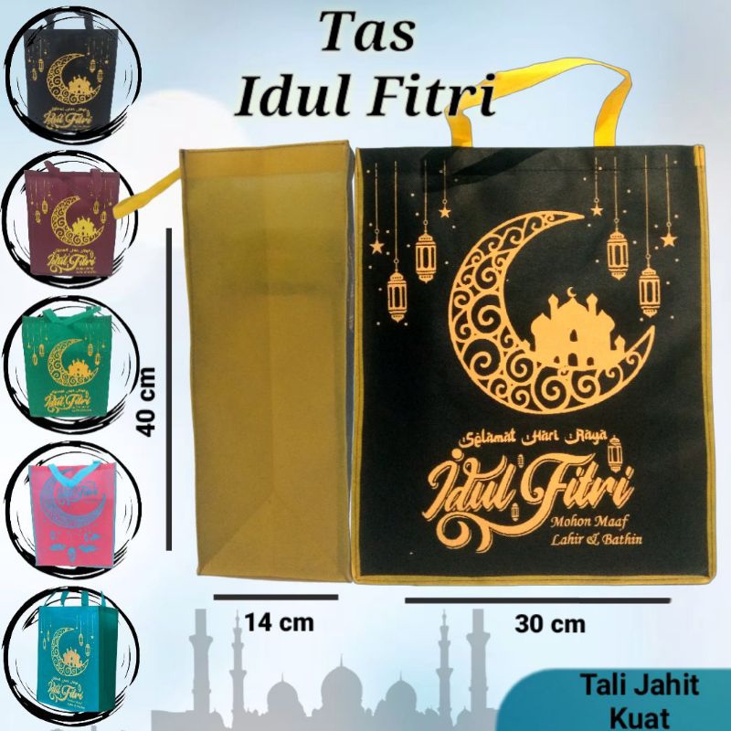 

TAS PARCEL LEBARAN 1 LUSIN (12PCS) TALI JAHIT TEBAL TAS HAMPERS LEBARAN TAS PARCEL SEMBAKO TAS SPUNBOND TOTEBAG LEBARAN TOTEBAG HARI RAYA IDUL FITRI GOODIE BAG LEBARAN GOODIE BAG IDUL FITRI