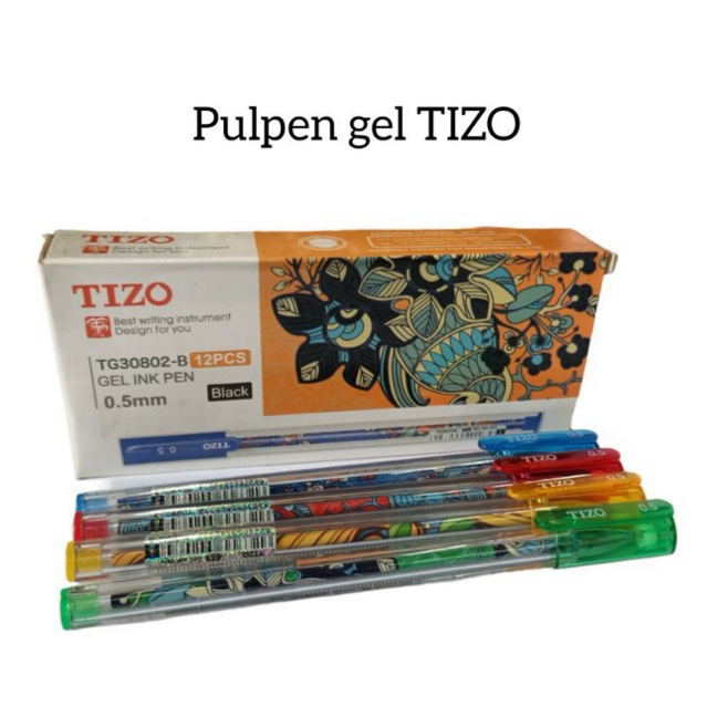 

1Pcs Pulpen Tizo TG30802-B A / Pen tinta hitam Tizo / Pulpen segitiga