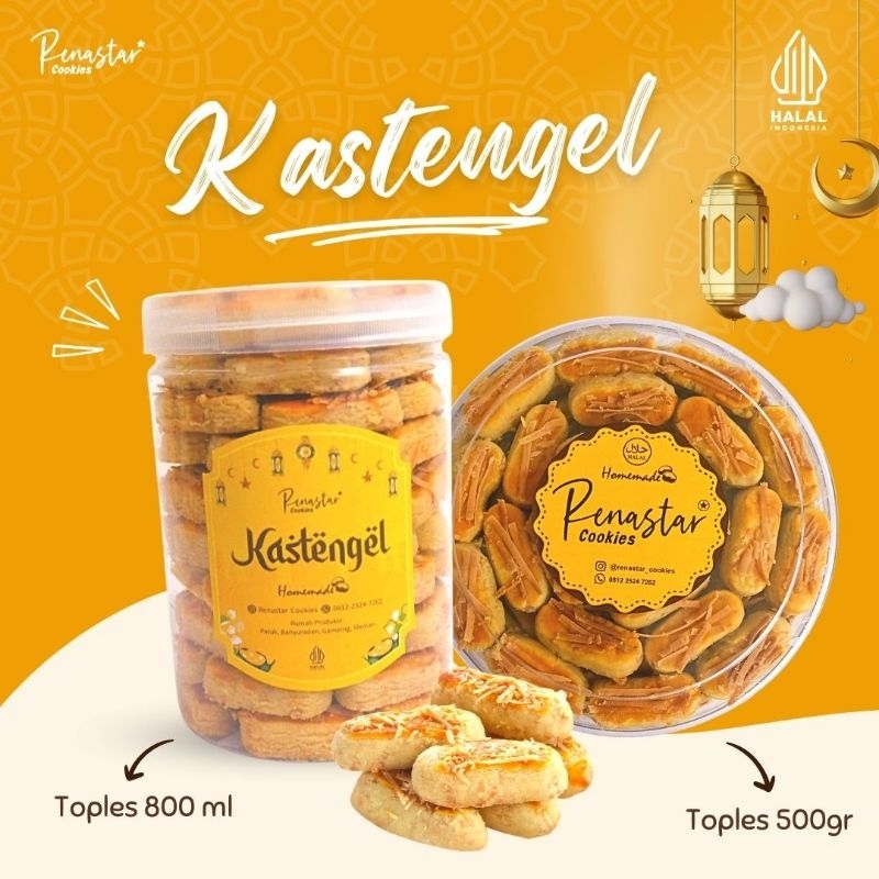 

KASTENGEL KEJU EDAM GURIH & LUMER - KUE KERING LEBARAN