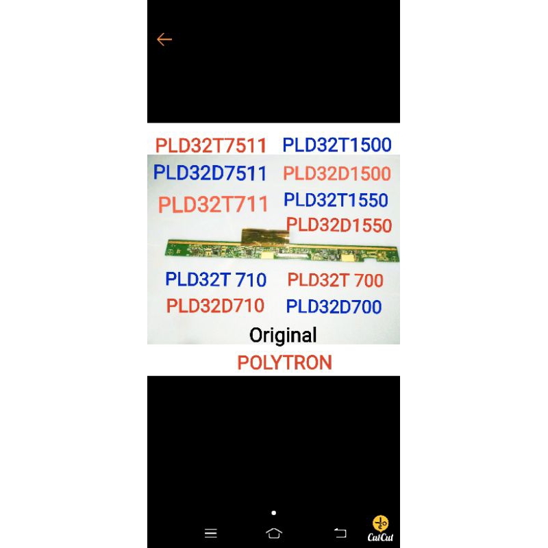 Tcon T.con Ticon Tycon Polytron Pld32t710 Pld32d710 Pld32t700 Pld32d700 Pld32t7511 Pld32d7511 Pld32t