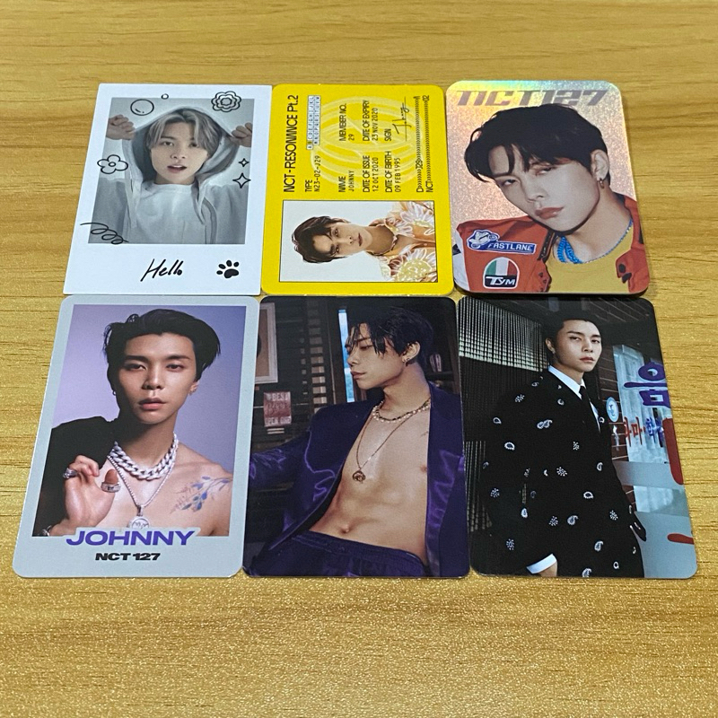 NCT127 JOHNNY PHOTOCARD  nct home resonance id card holo neo zone md 2baddies trading card tc fact check qr album concept nct korea