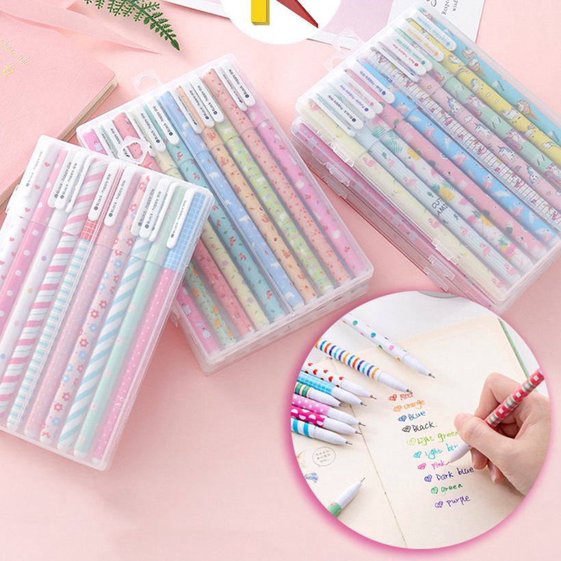 

KF7 SKA54 Pulpen Gel Set Warna Warni 1IN1 Pena Cair Motif Karakter Pena Korea Color Pen Souvenir Set Alat Tulis Sekolah dan Kantor Import