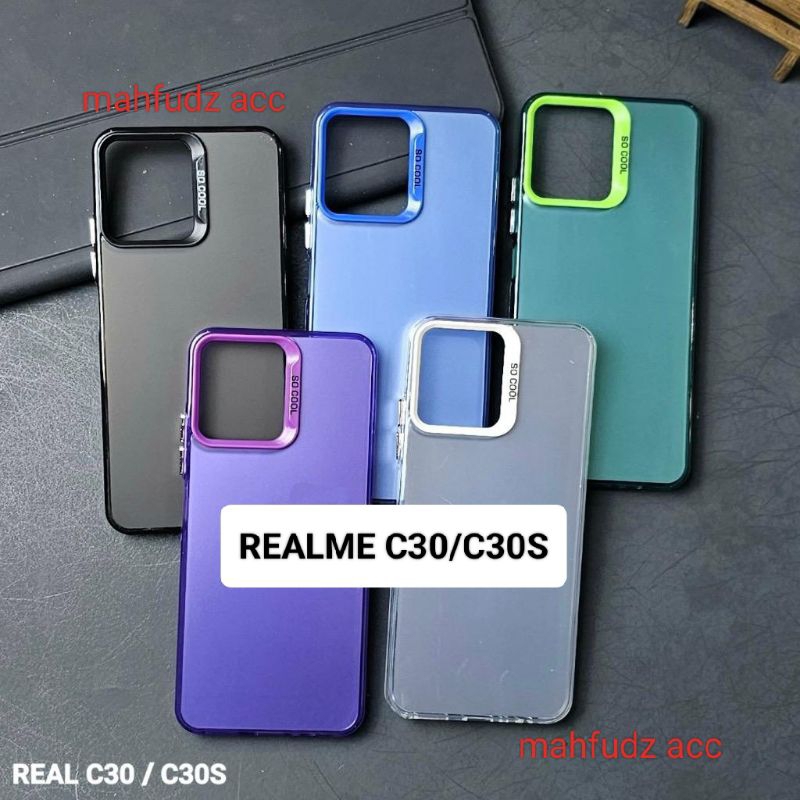 SOFTCASE REALME C30/C30S CASE HYBRID IMD COLOR PLATE HOLOGRAM HARDCASE