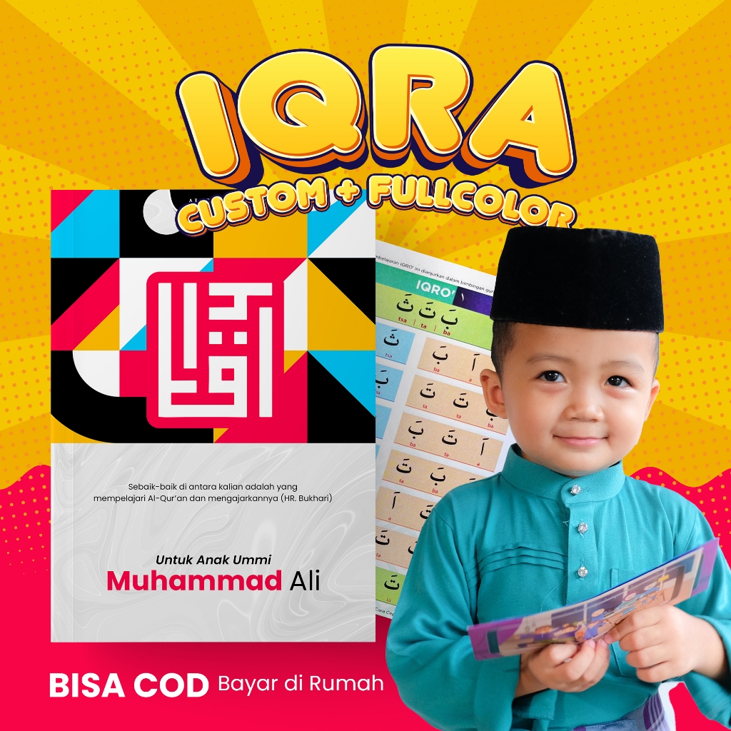 

Qalamulihsan Iqro - Custom Eksklusif Tulis Nama Hadiah & Kado Anak