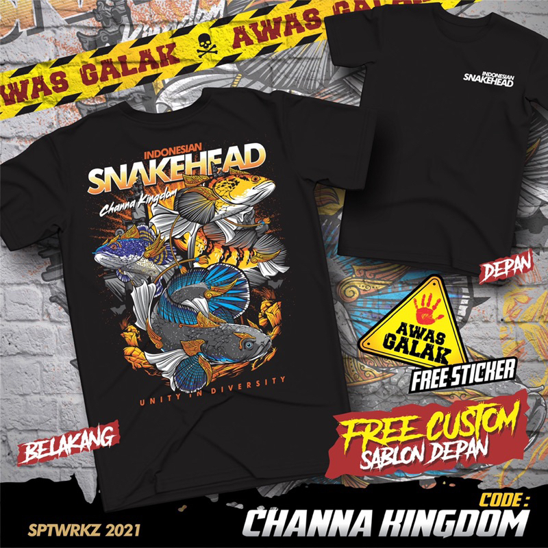 KAOS IKAN CHANNA IKAN CHANNA PECINTA IKAN CHANNA IKAN GABUS CHANNA LOVER CHANNA CHANNA ADDICTED PECI