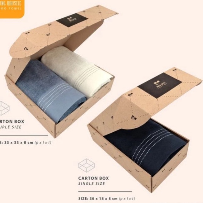 

KF7 Gift box handuk dus handuk hadiah packaging dus handuk single dan couple morning whistle by Terry Palmer