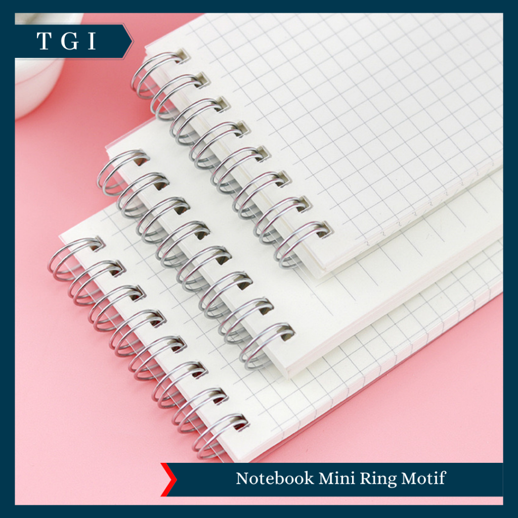 

TGI - BUKU CATATAN KECIL RING SEKOLAH POLOS MINI RING NOTEBOOK MOTIF SIMPLE NOTEBOOK MINI RING MOTIF GARIS POLOS KOTAK