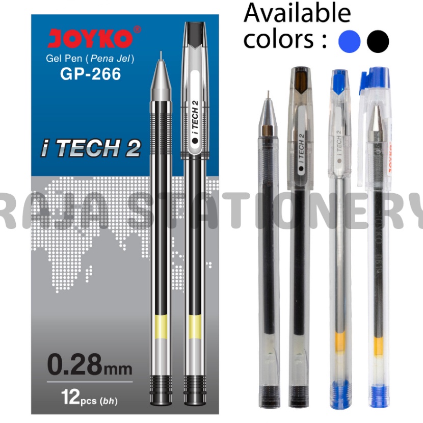 

Sale JOYKO GEL PEN HI TEC PULPEN JOKYO ITECH HITEC 28MM GP266 12PCS