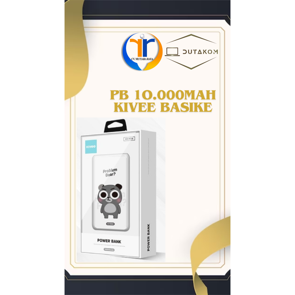 POWERBANK 10000MAH KIVEE BASIKE