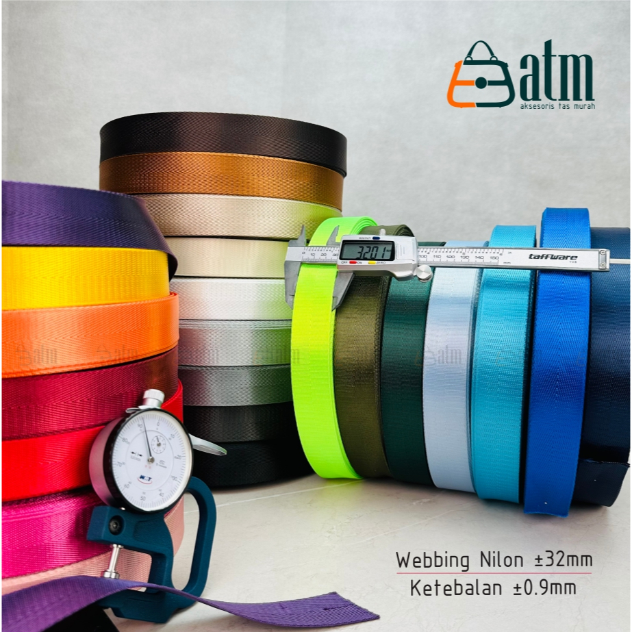Webbing Nilon 32mm Motif Panah 50 Yard