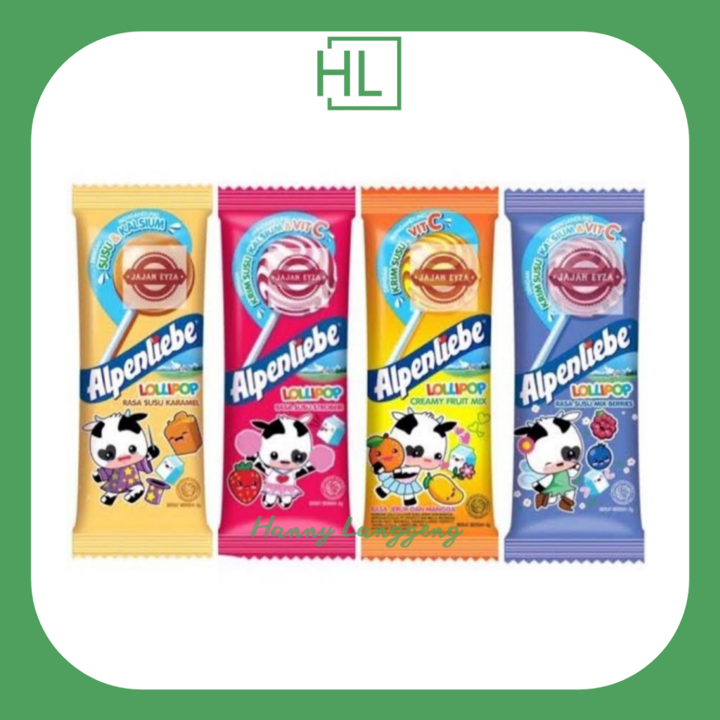 

[HL] Permen Alpenliebe Lollipop Rasa Buah 1 Renceng Isi 12pcs