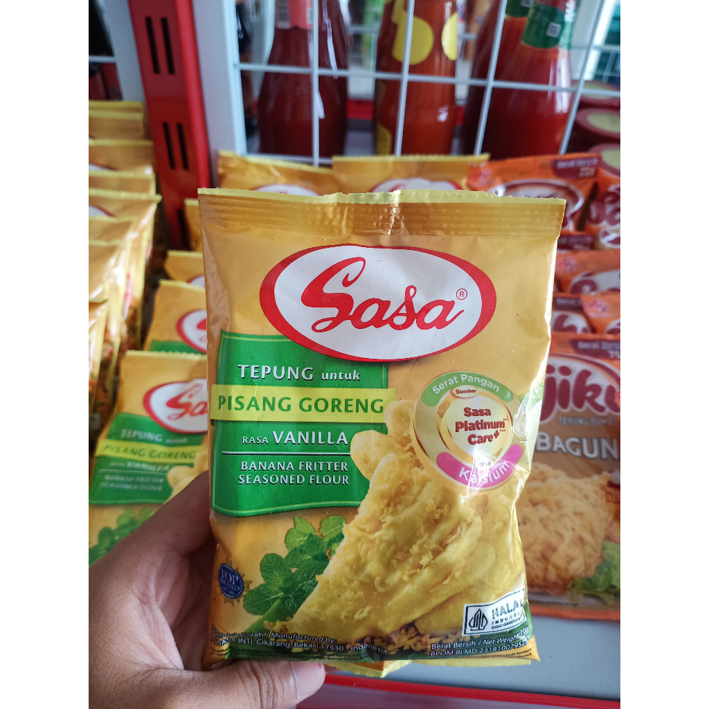 

TEPUNG sasa pisang goreng