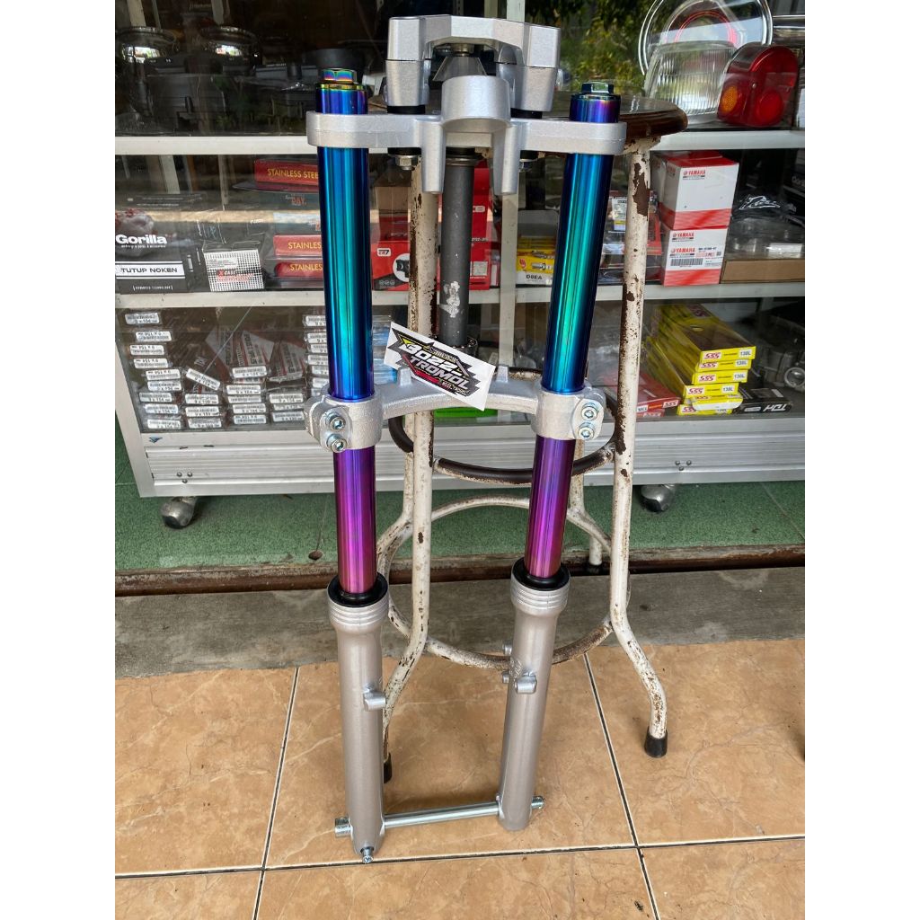 SHOCK NINJA IMPORT AS GOLD BLUE RAINBOW segitiga naruto raiser cbr shok ninja as pelangi pnp cb gl m