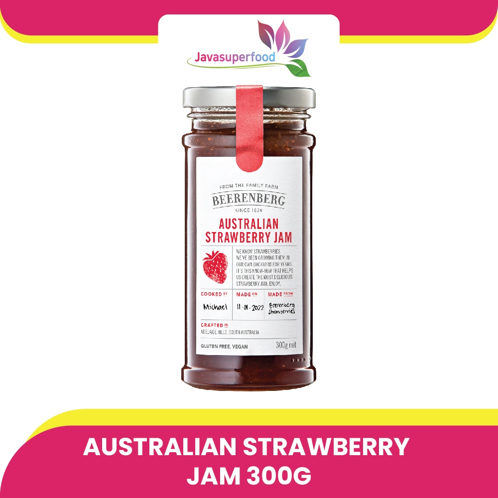 

BEERENBERG Australian Strawberry Jam / Selai Stroberi 300 gr - Gluten Free & Vegan