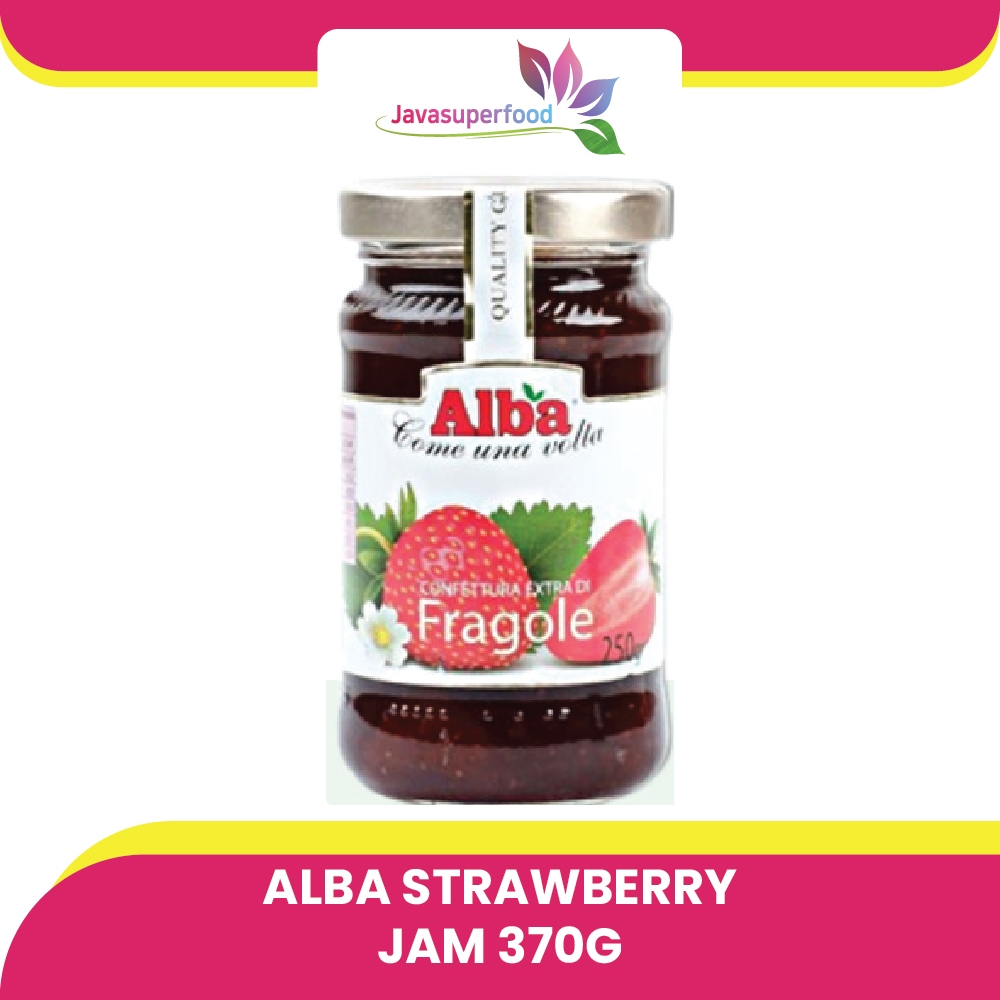 

Alba Natural Strawberry Jam 250gr (Fragole) Selai Stroberi Impor Italy