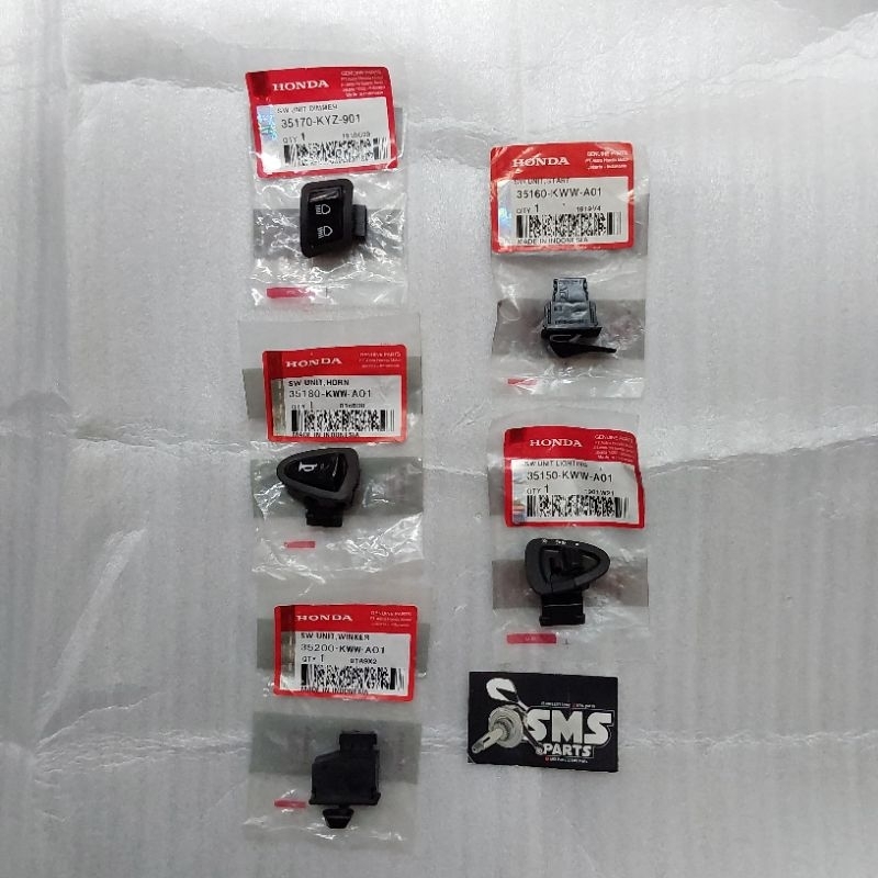 Tombol Saklar Tombol Lampu Tombol Stater Lampu Dimmer Klakson Reteng Vario Karbu 110 Techno Original