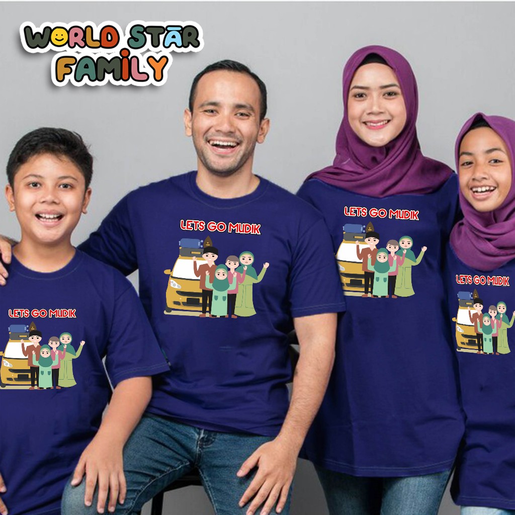 WSF KAOS LEBARAN KELUARGA KAOS MUDIK  KAOS COUPLE MUDIK KAOS IDUL FITRI COUPLE KAOS COUPLE KELUARGA 
