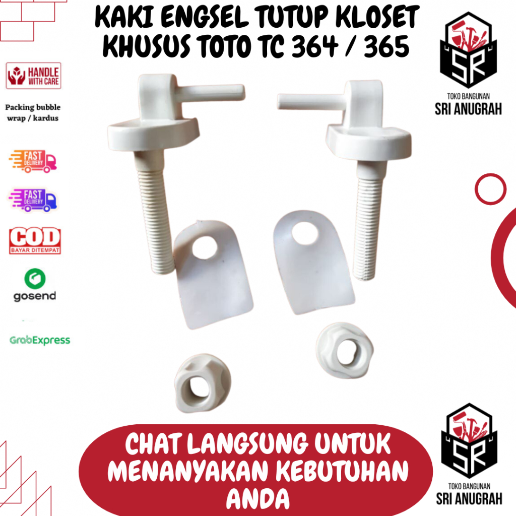 Kaki Engsel Tutup Kloset Khusus TOTO TC 364 / 365 CW 420 421 436