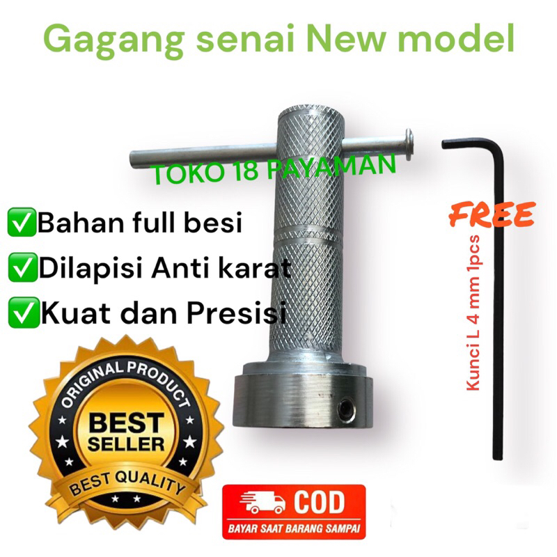 Gagang senai mur kruk as motor gagang senai manual / holder snei 1 1/2 inch / Alat bengkel