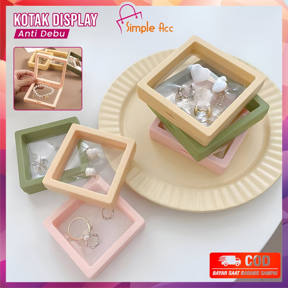 DO-K171 Kotak Display Kotak Penyimpanan Perhiasan Dengan Plastik Transparan Anti Debu / Alat Peraga 