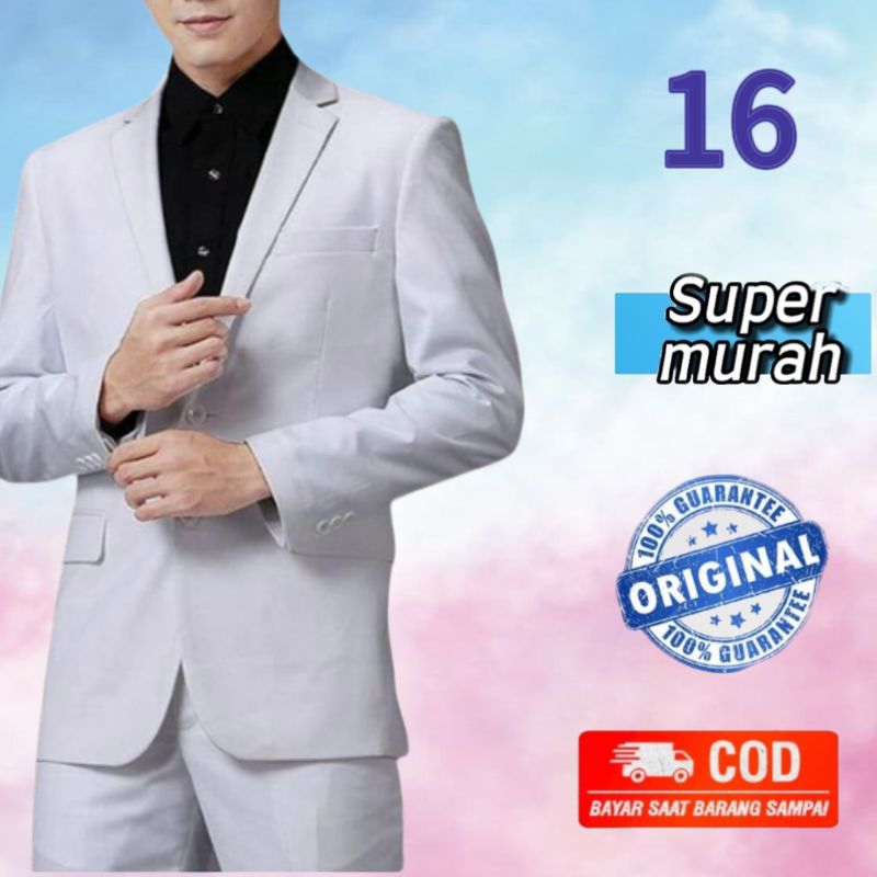 Blazer Pria / Jas Pria Warna Putih(16)