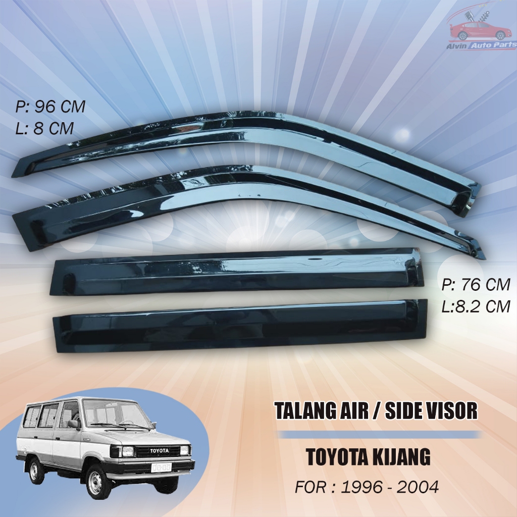 TALANG AIR TOYOTA KIJANG 1996 - 2004 / SIDE VISOR KIJANG 1996 - 2004 / TALANG AIR KIJANG LGX