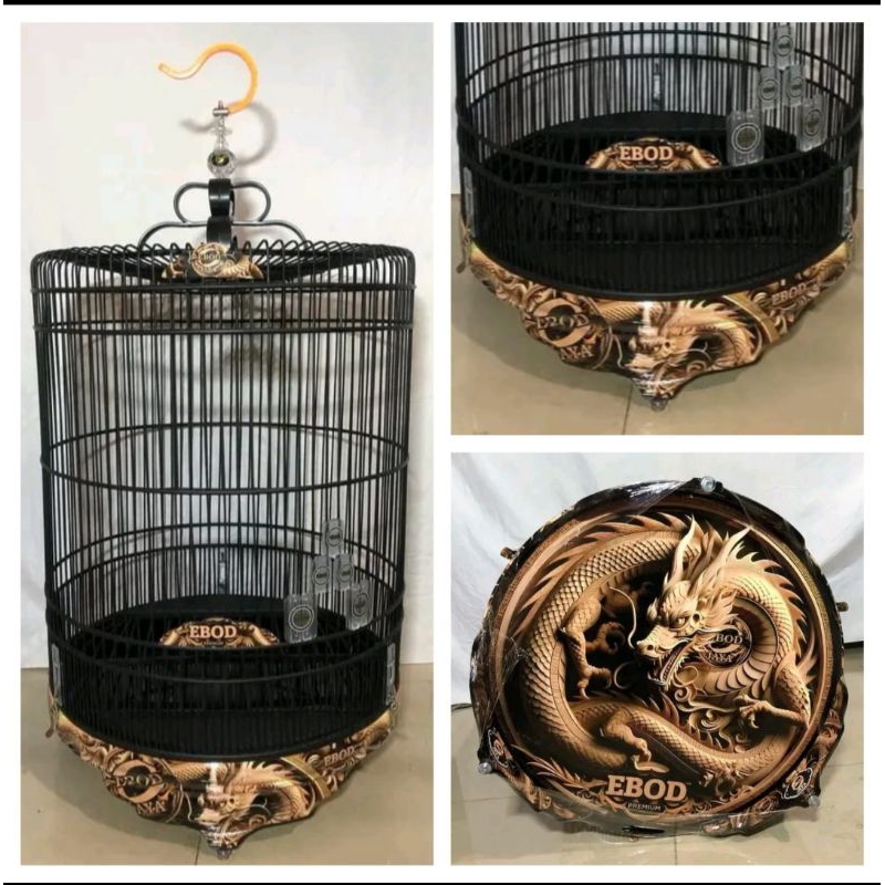 KANDANG SANGKAR MURAI PVC DECAL NEW DRAGON NAGA EBOD JAYA NO 2