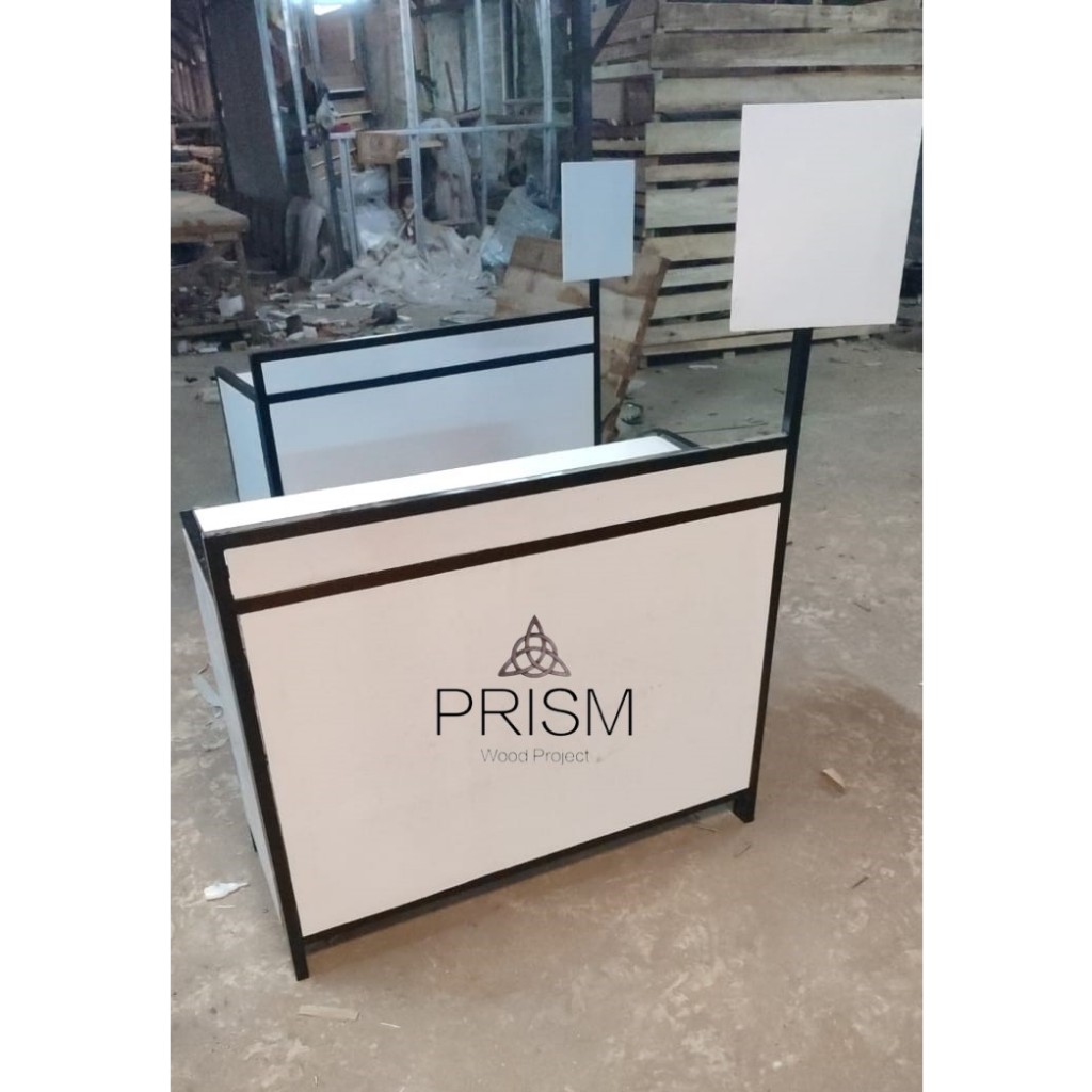 PB-03 Booth portable rombong knockdown bongkar pasang event desk