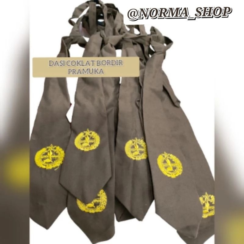 DASI COKLAT BORDIR untuk PRAMUKA