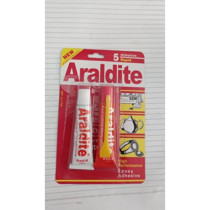 lem besi araldite merah