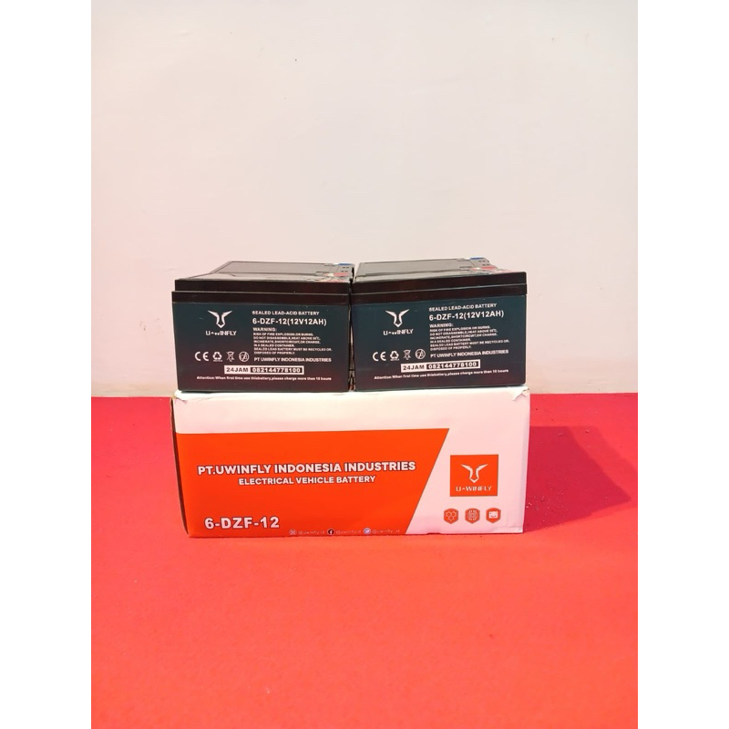 aki sepeda listrik uwinfly baru