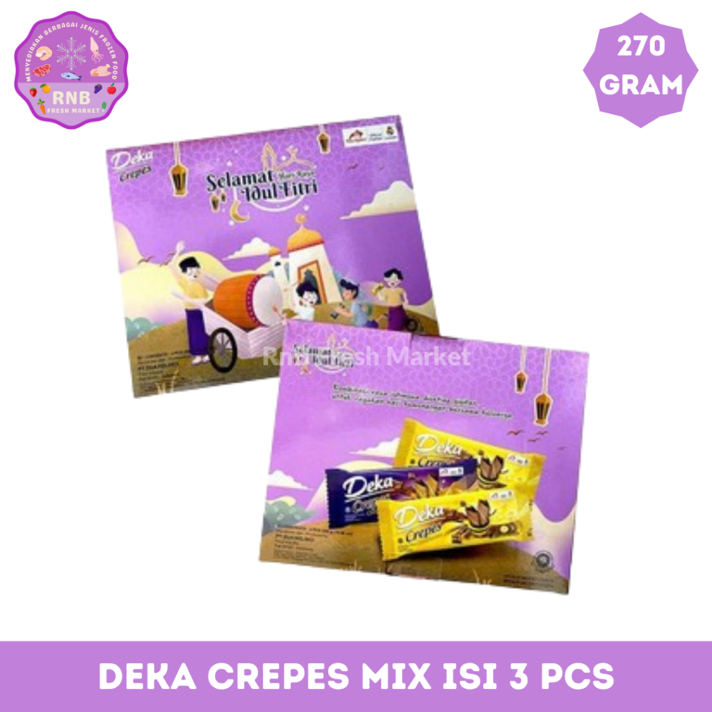 

Deka Crepes Mix Isi 3 Pcs Netto 270 Gram