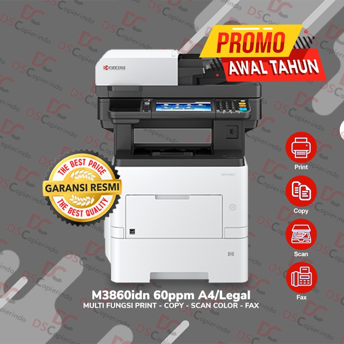 Mesin Fotocopy Printer Kyocera M3860idn Murah Kuat Hasil Terbaik