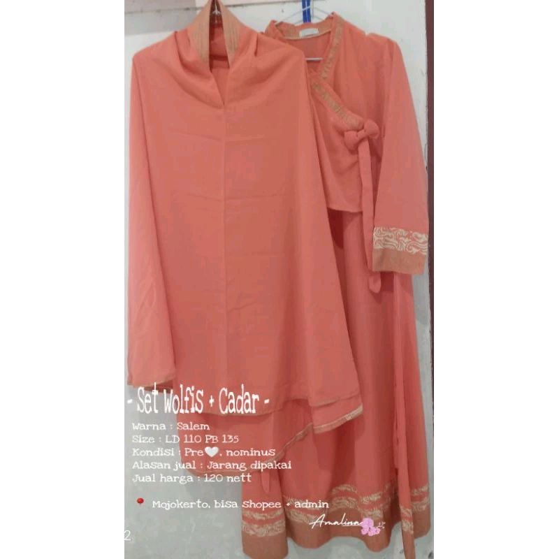 Gamis Set + cadar Preloved
